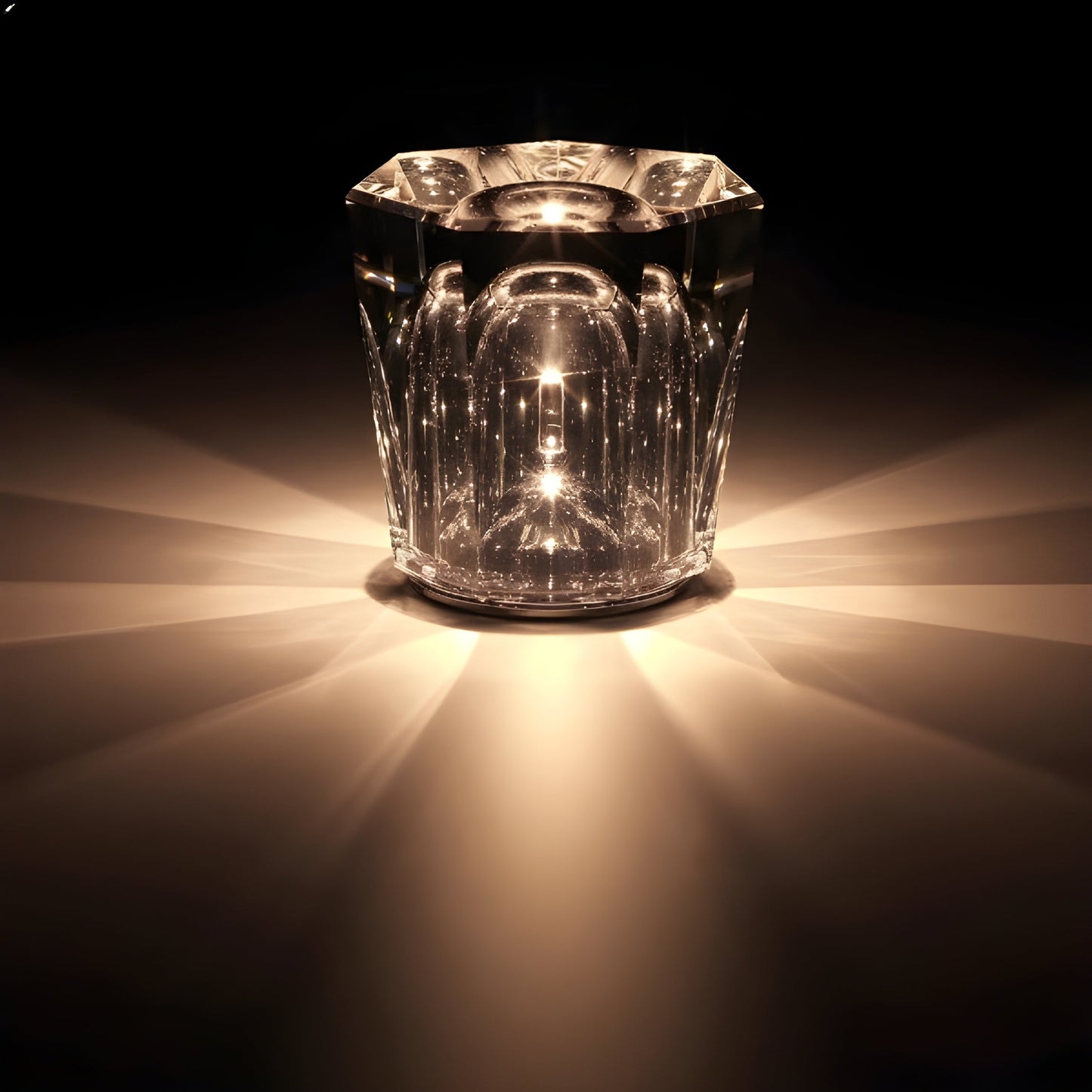 Luxus wiederaufladbare Diamant Kristall Tischlampe - Lumière Diamant | Brehn