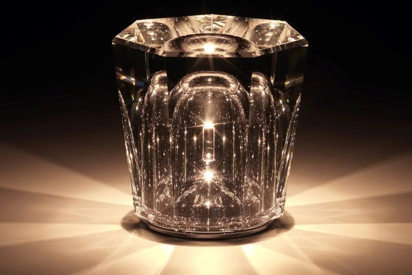 Luxus wiederaufladbare Diamant Kristall Tischlampe - Lumière Diamant | Brehn