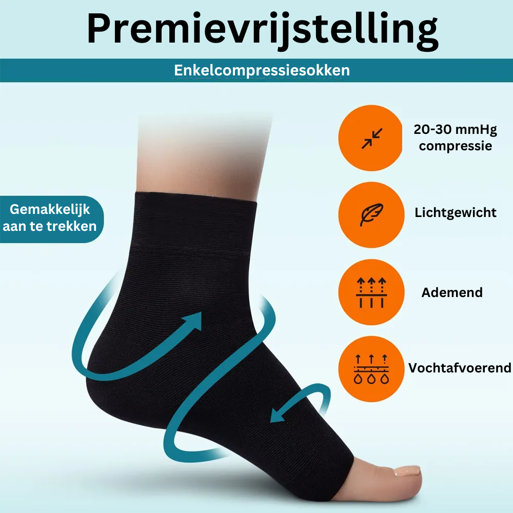 Kompressionsknöchelsocken für Neuropathie - Knöchelstütze Pro | Brehn