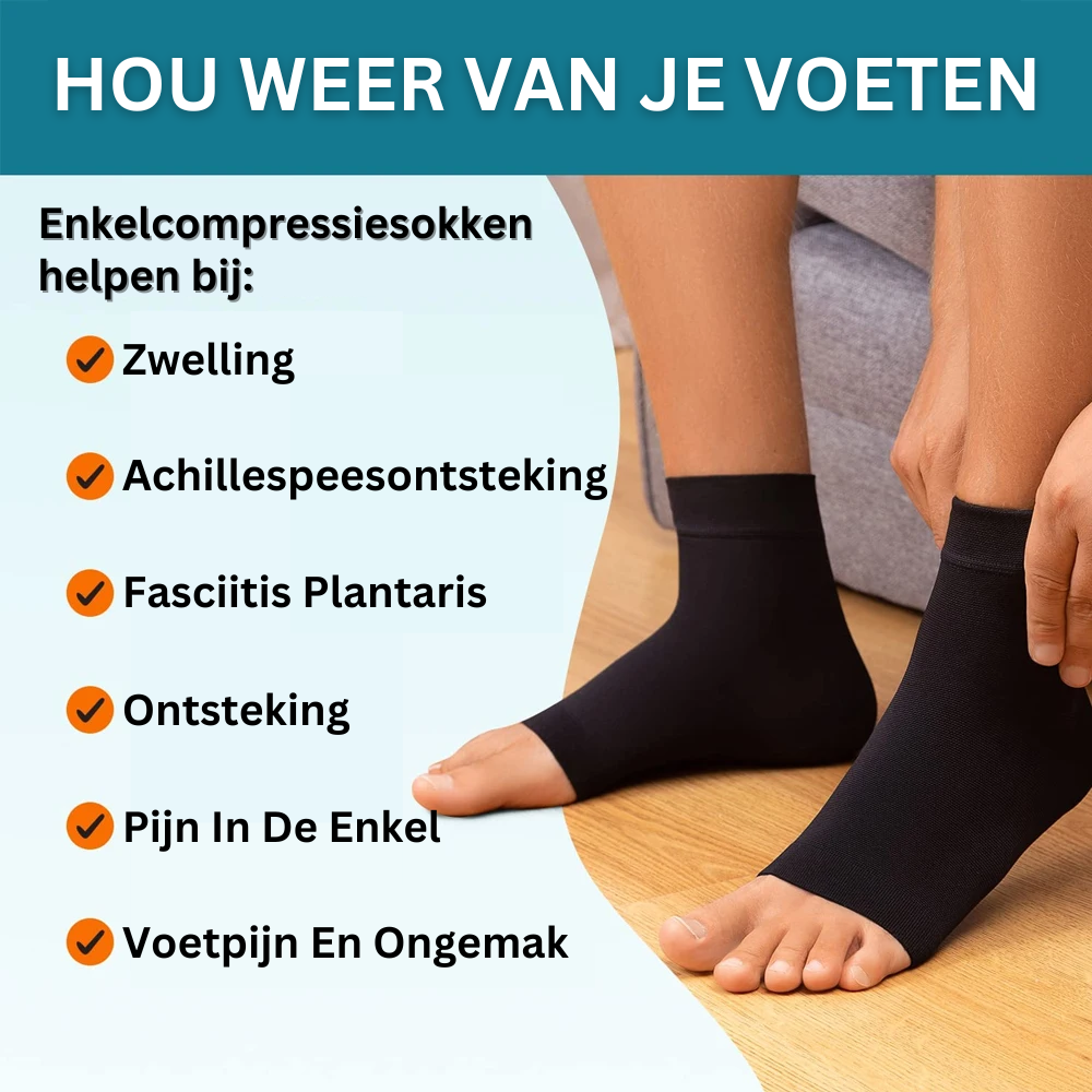 Kompressionsknöchelsocken für Neuropathie - Knöchelstütze Pro | Brehn