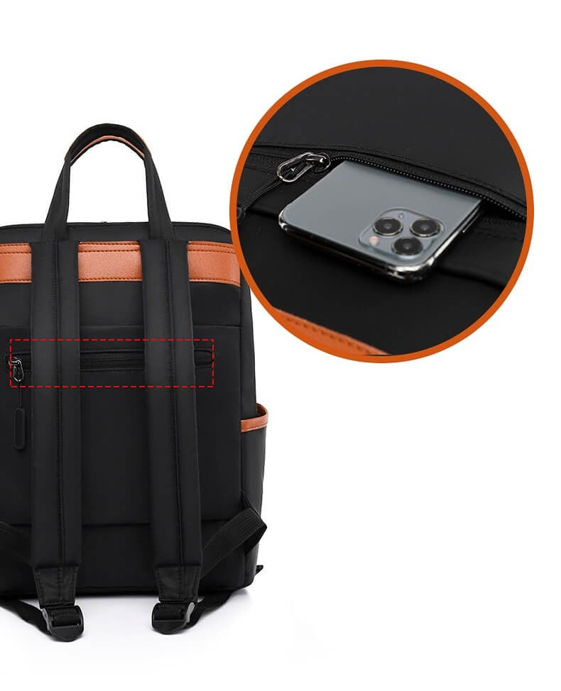 Wasserfester Diebstahlschutz Reise-Rucksack – Leichtes Oxford-Design | Brehn