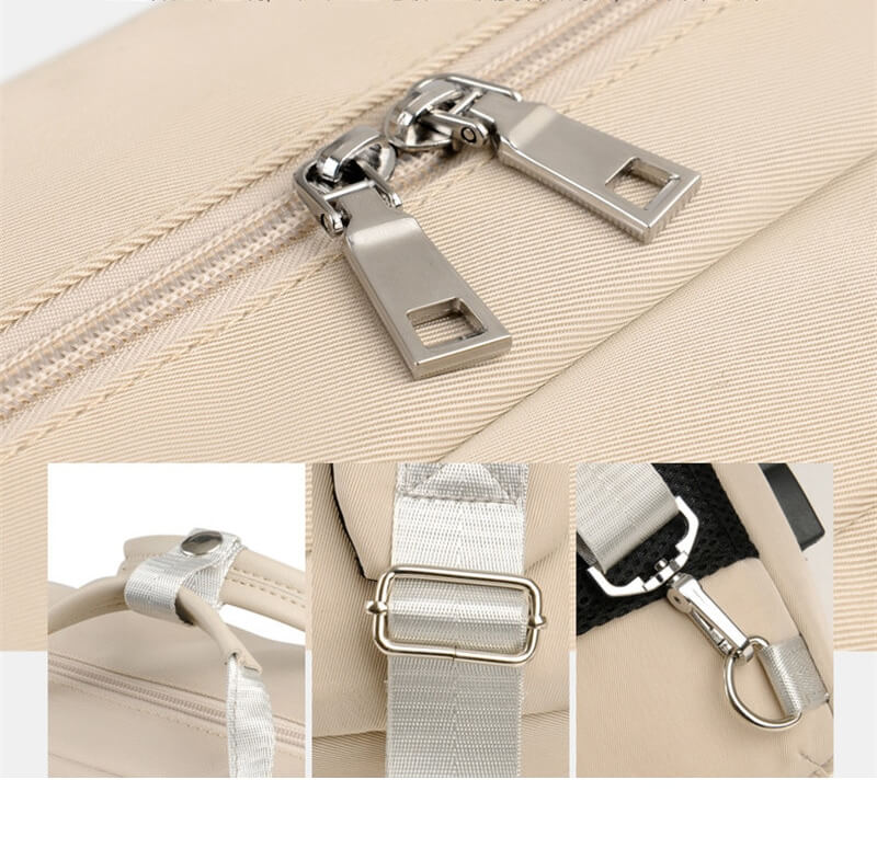 Sicherer Anti-Diebstahl Rucksack mit versteckten Reißverschlüssen und USB-Ladung | Brehn