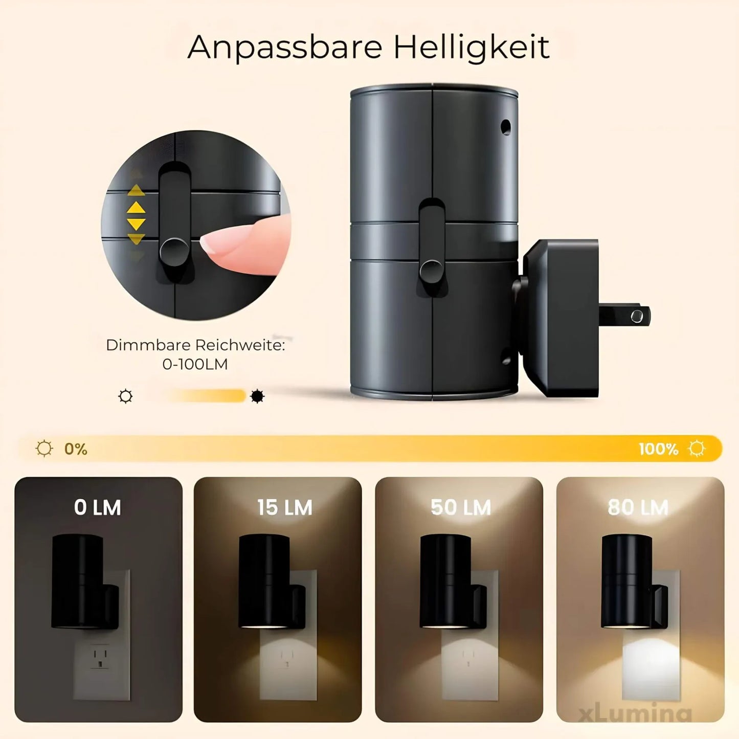 Brehn | Dimmbares Nachtlicht Plug-in