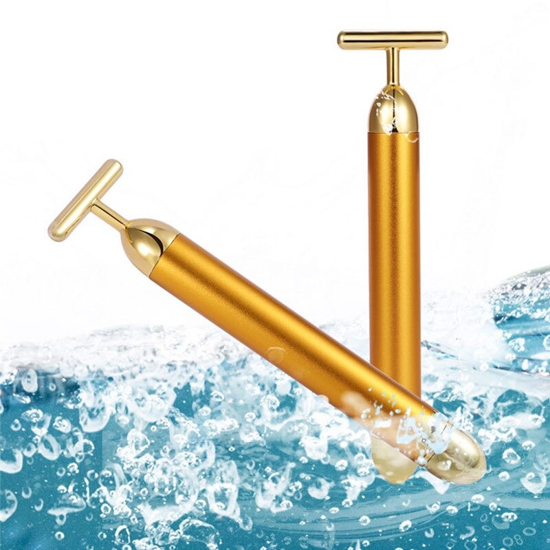 Brehn | Energy 24K Gold T Beauty Bar Gesichtsroller-Massagegerät