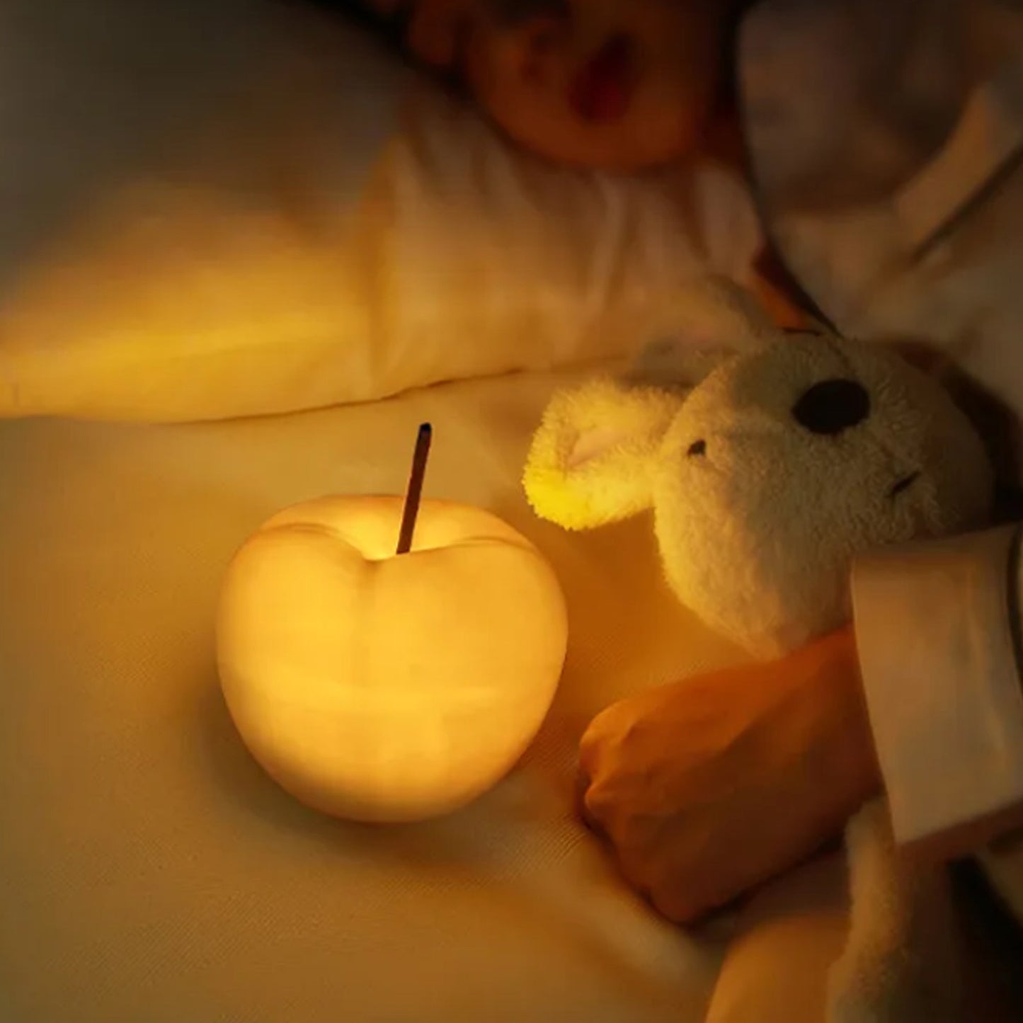 Apple durchscheinende Nachttischlampe