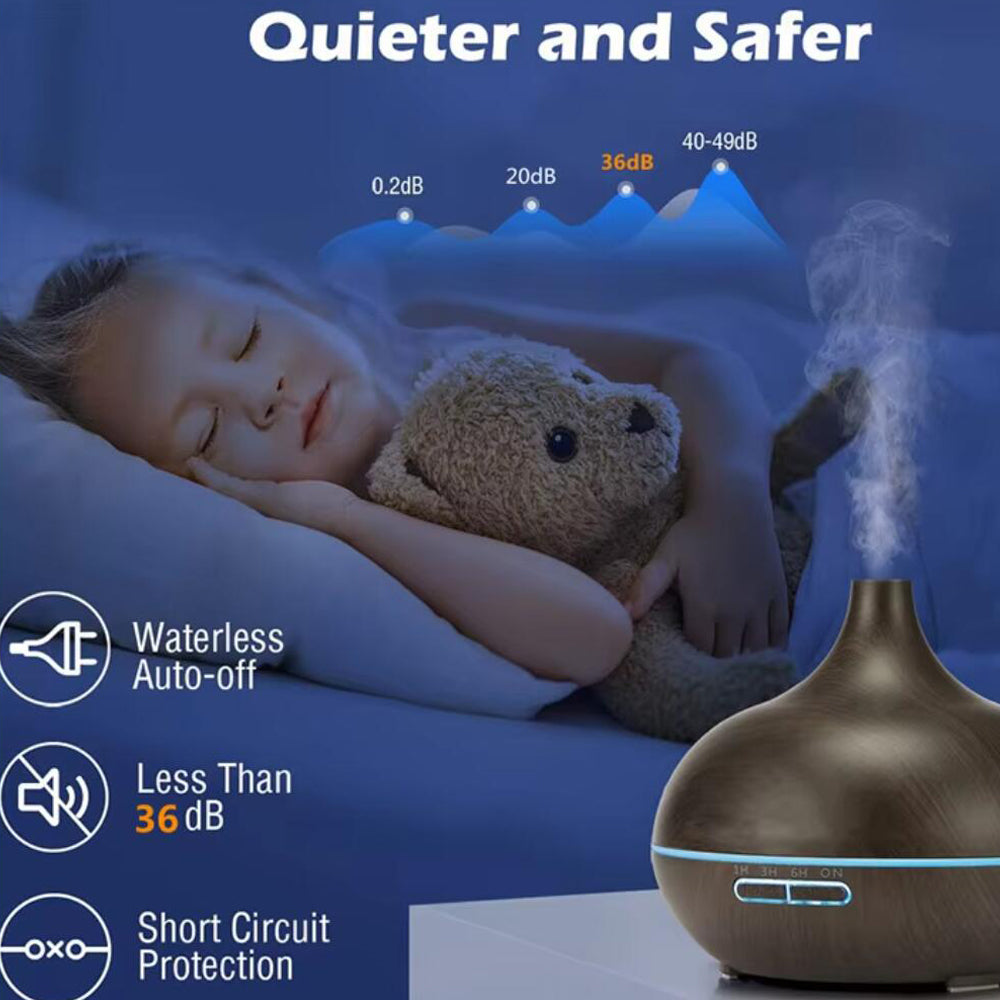 Aroma-Diffuser – 500 ml mit Holzoptik | Brehn