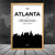 Atlanta USA Skyline Stadtansicht Poster