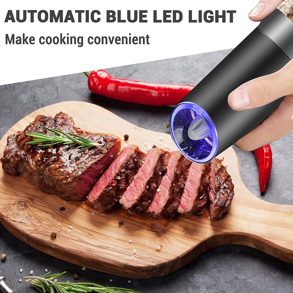 Automatische Gewürzmühle Einstellbare Mühle mit LED-Licht | Brehn