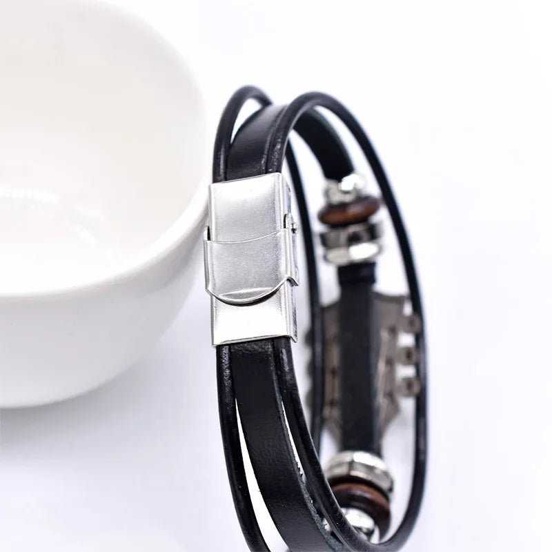 AXECHORD – Gitarren-Lederarmband im Vintage-Stil