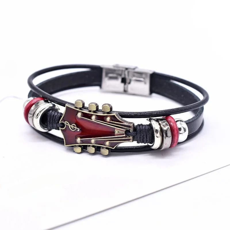 AXECHORD – Gitarren-Lederarmband im Vintage-Stil