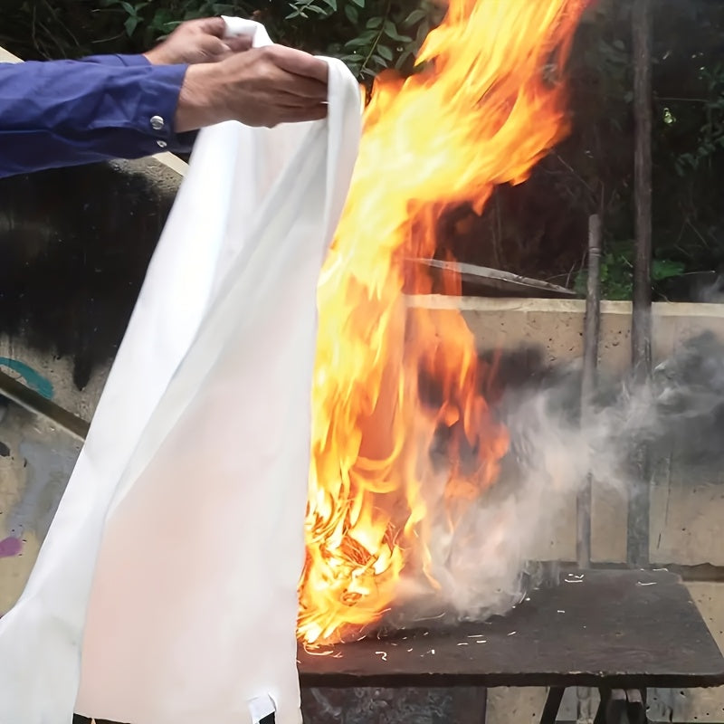 Feuerfestes Fiberglas-Feuerdecke – Kompakte Sicherheitsdecke für Zuhause, Küche und Auto | Brehn