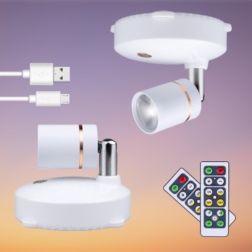 VIvolux | Smart LED Fernbedienung Wiederaufladbarer Spotlight