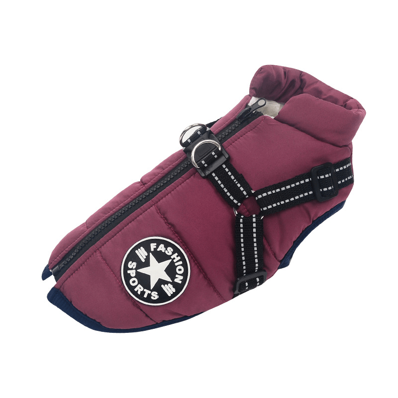 Winter Hundejacke mit Geschirr | Brehn
