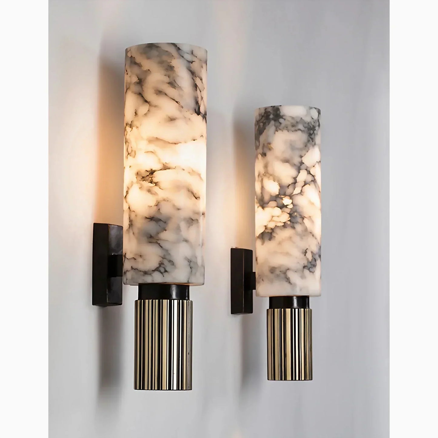 Brehn | Stilvolle Marmor Wandlampe - Für luxuriöses und atmosphärisches Interieur