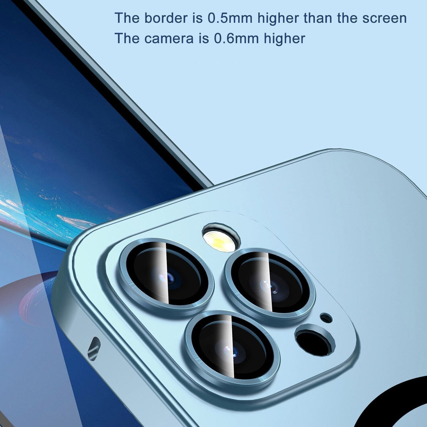 Aufladung Aluminium Metall Bumper Matte Case Cover für iPhone