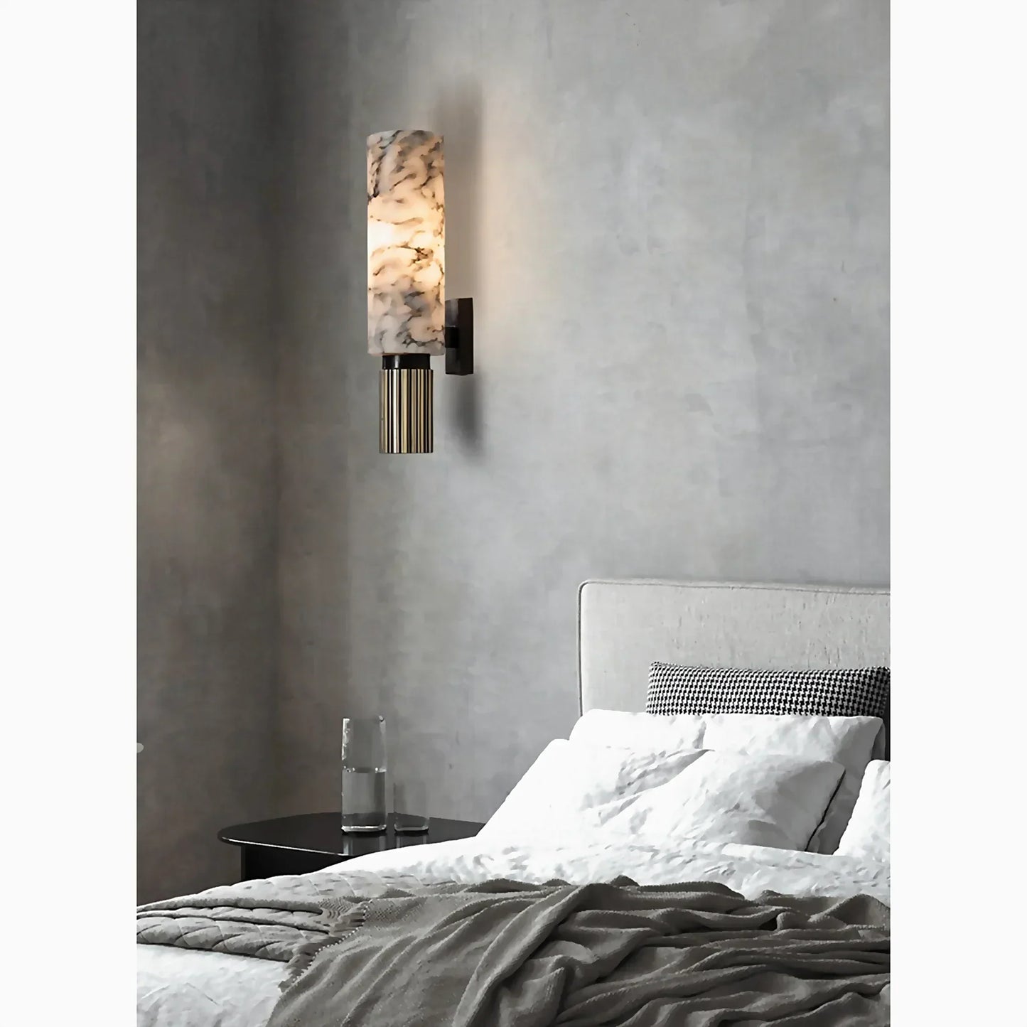 Brehn | Stilvolle Marmor Wandlampe - Für luxuriöses und atmosphärisches Interieur