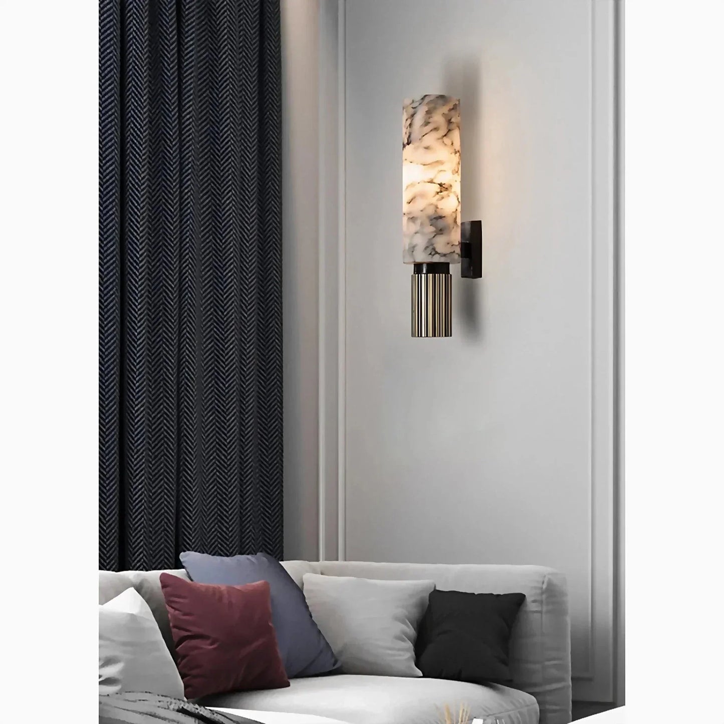 Brehn | Stilvolle Marmor Wandlampe - Für luxuriöses und atmosphärisches Interieur