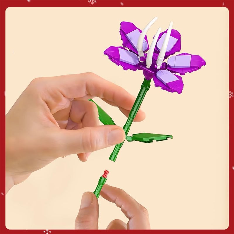 Brehn | Blumenstrauß Bauklötze Weihnachts Adventskalender Set - Weihnachtsgeschenk