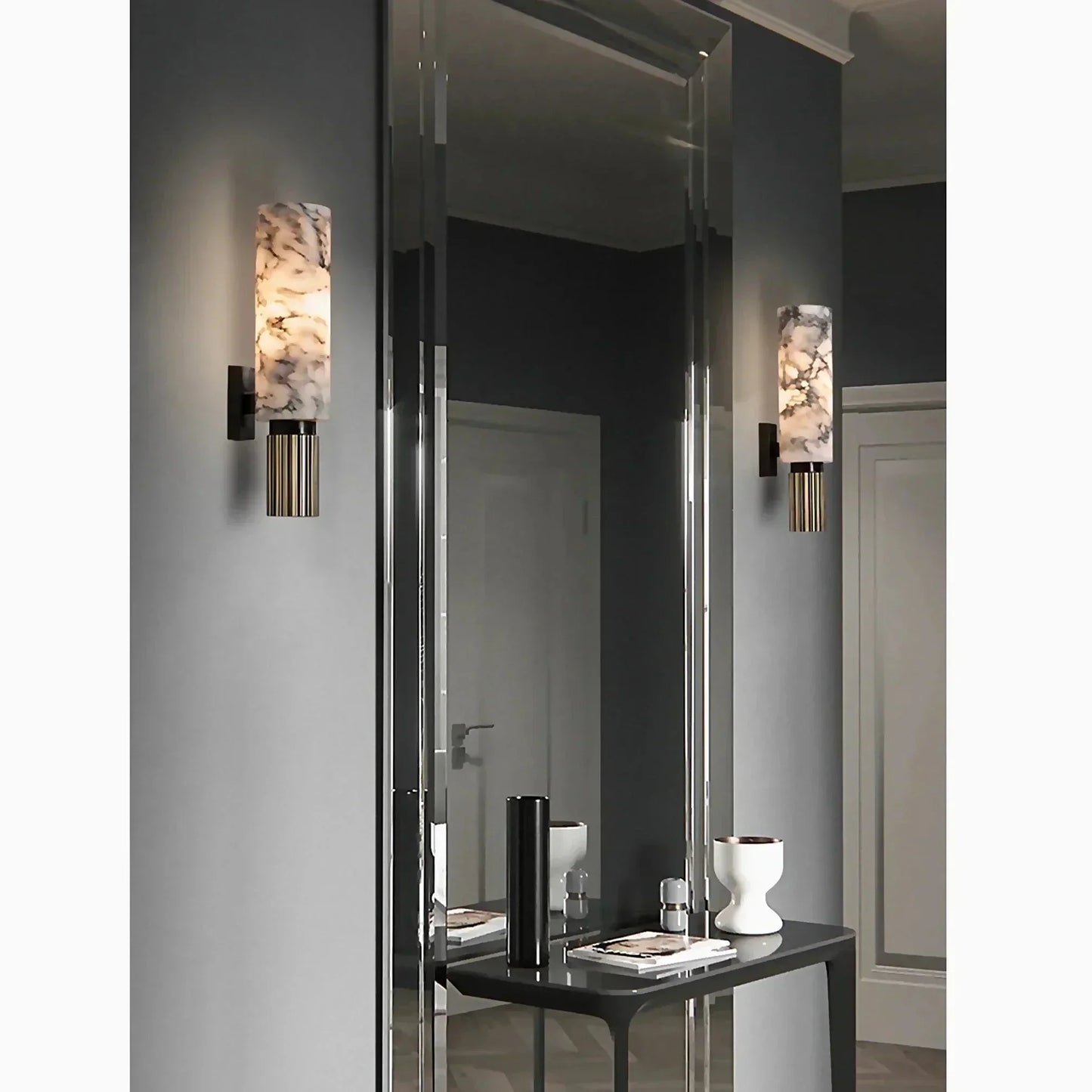 Brehn | Stilvolle Marmor Wandlampe - Für luxuriöses und atmosphärisches Interieur