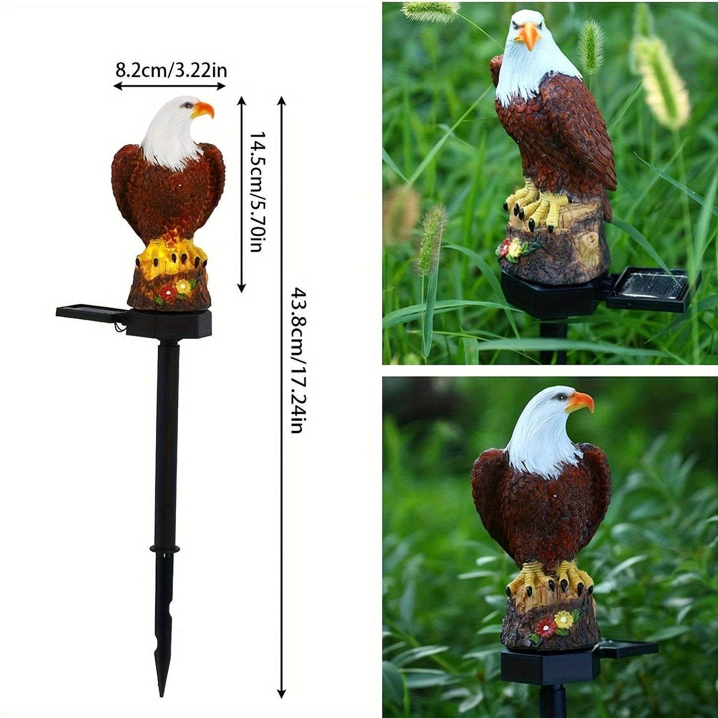 SolarGlow Eagle - Stylische Solarleuchte für Gartenbeleuchtung | Brehn