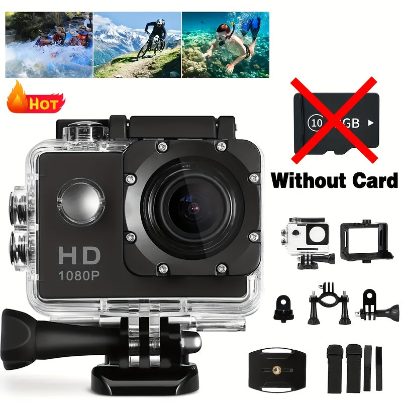 Action-Kamera mit HD-Video und Weitwinkelobjektiv