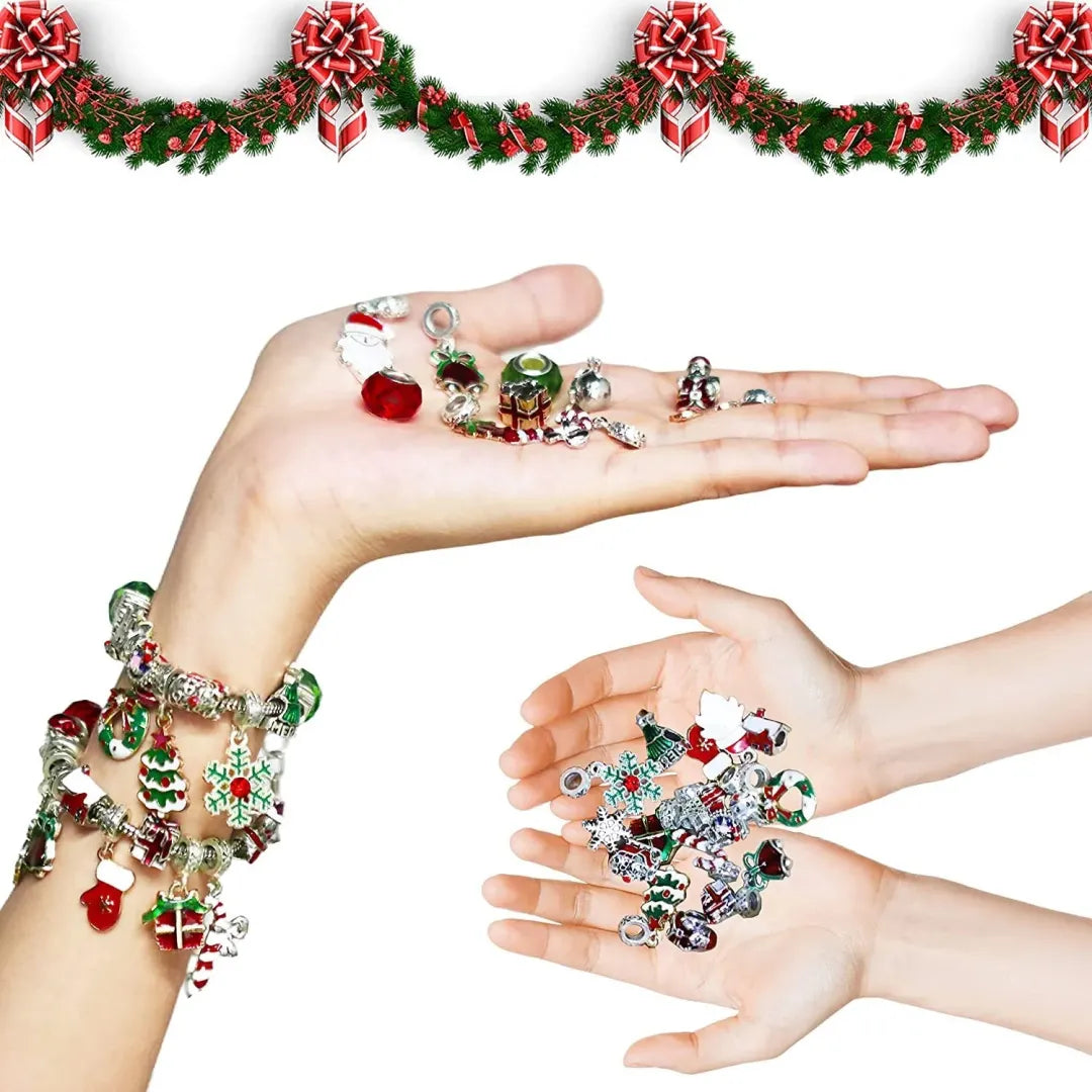 DIY Weihnachts-Adventskalender Armbänder Set