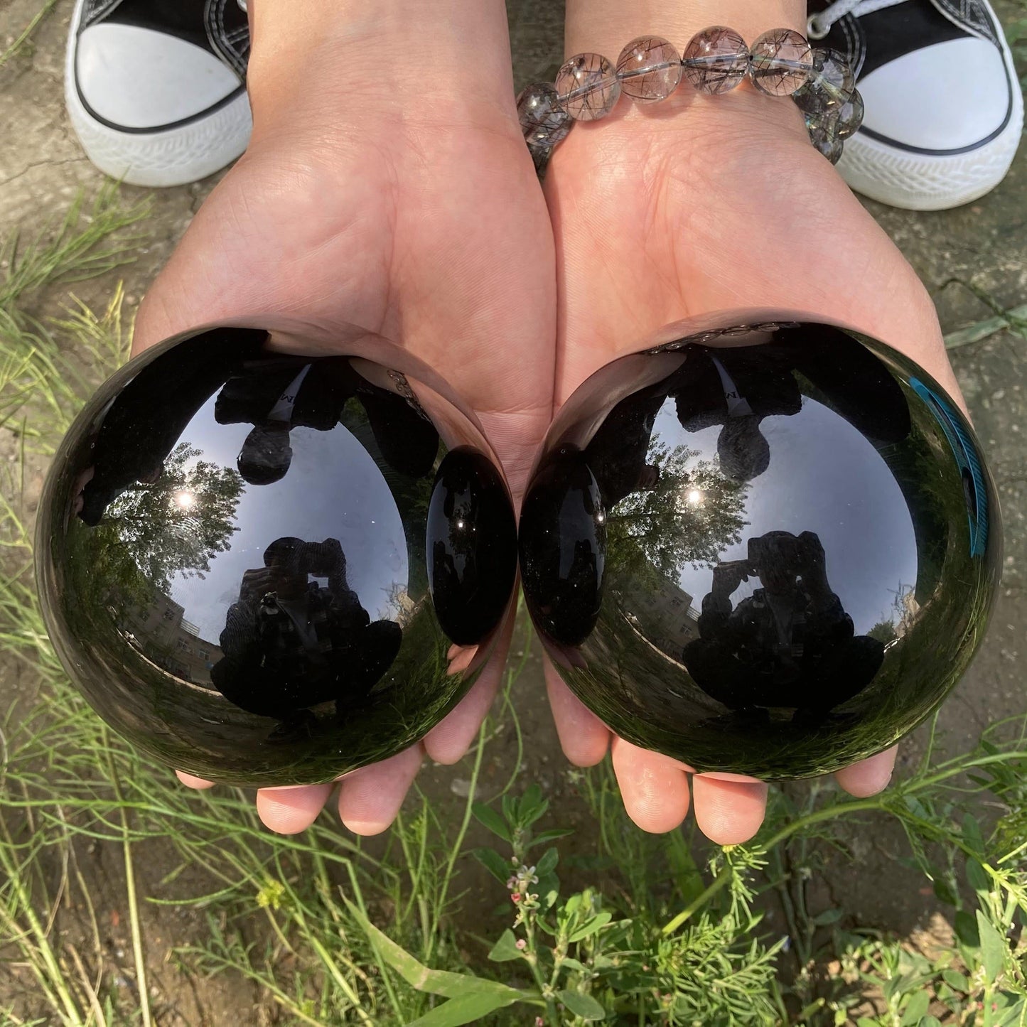 Brehn | Obsidian Kristallkugel Dekoration