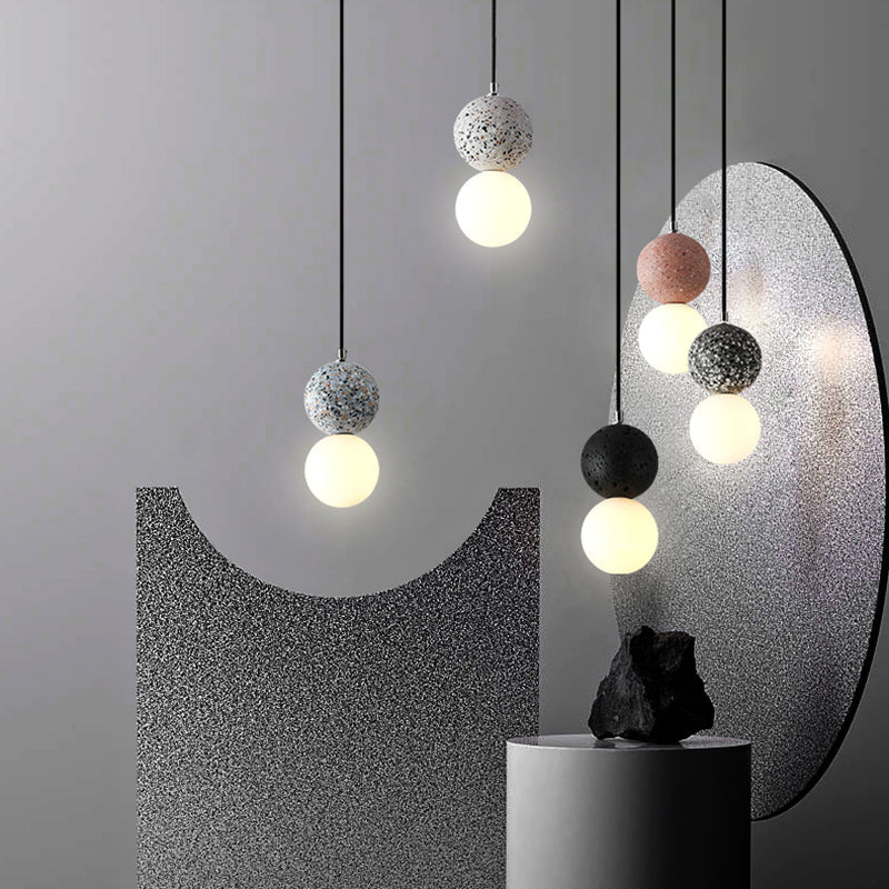 Brehn | Aurora Glow - Luxe LED Pendelleuchte in Schwarz/Weiß