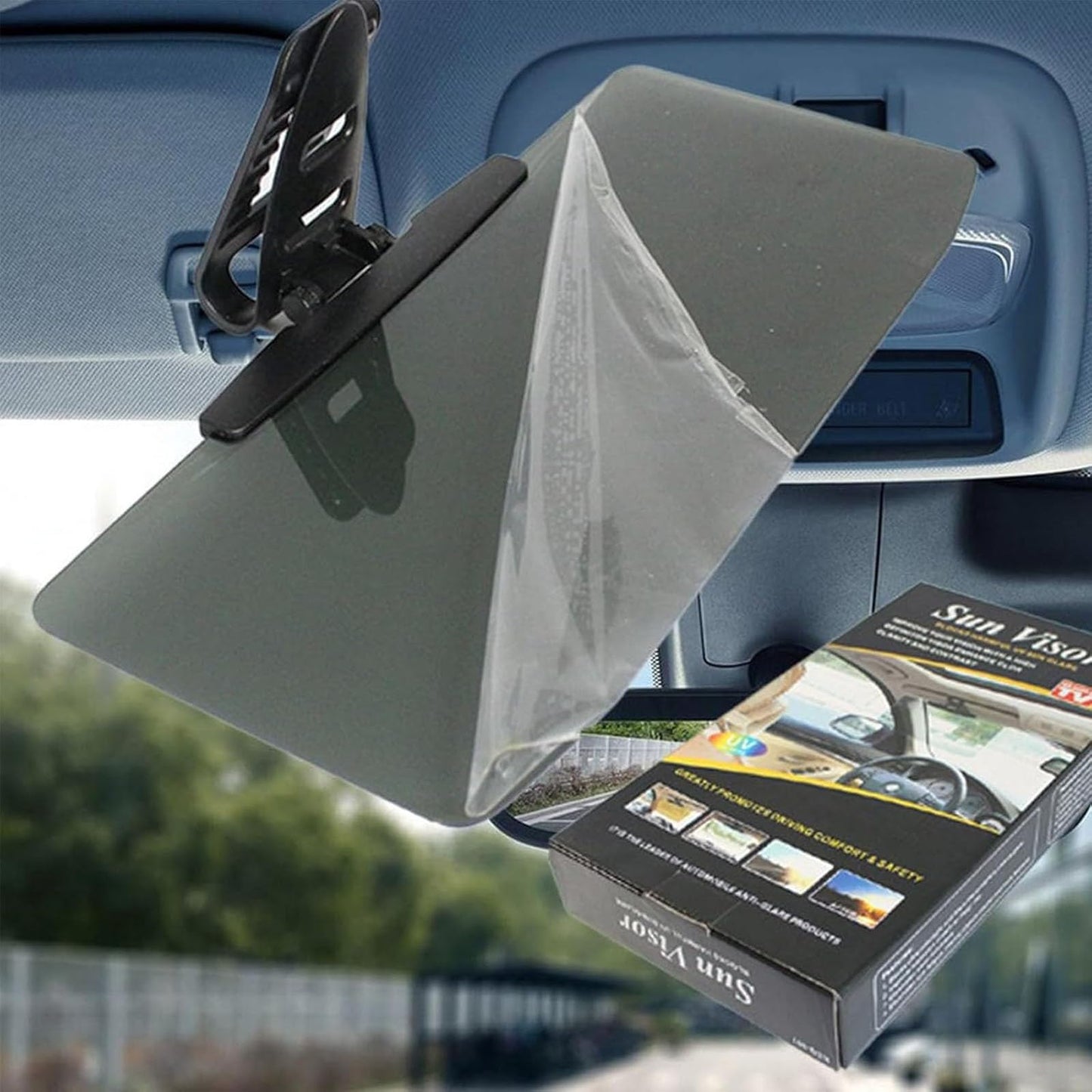 Brehn | Sonnenblende für das Auto mit polarisiertem Blendschutz