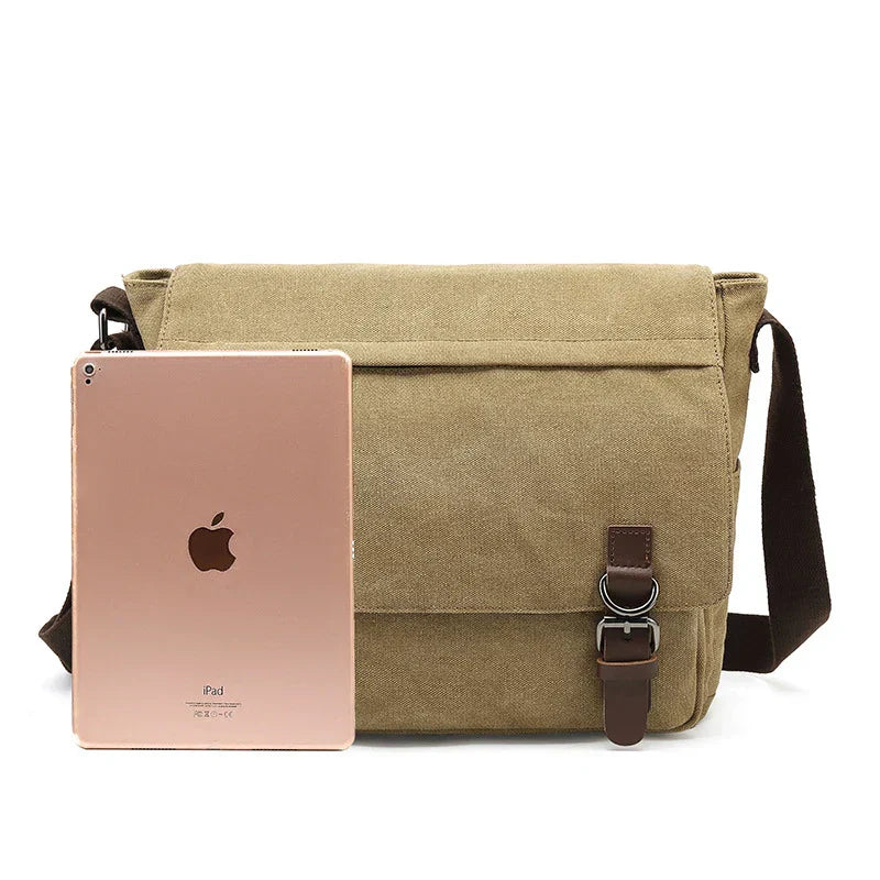 AtlasHaul Canvas-Schultertasche — Nie wieder Chaos, immer stilvoll unterwegs | Brehn