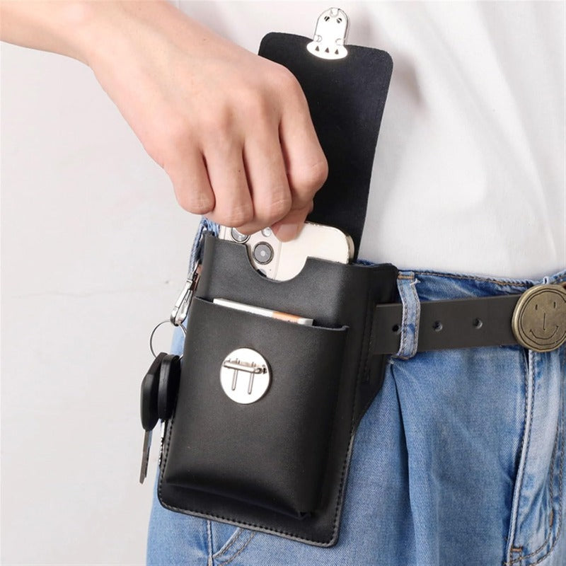 Brehn | PU-Leder Gürteltasche für Handy & Essentials