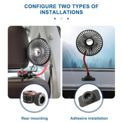 Multidirektionaler Auto Rücksitz Ventilator | Brehn