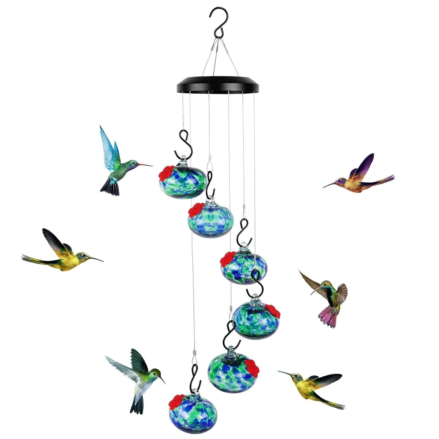 Neue bezaubernde Windspiele, Kolibri-Futterhäuschen, Gartendekoration