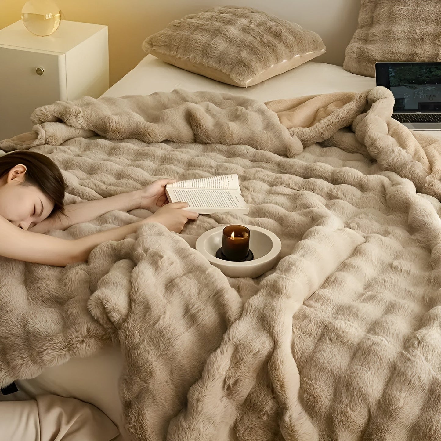 Fleece- und Fleece-Brehnanket – Extra weich und warm | Perfekt für Sofa und Schlafzimmer