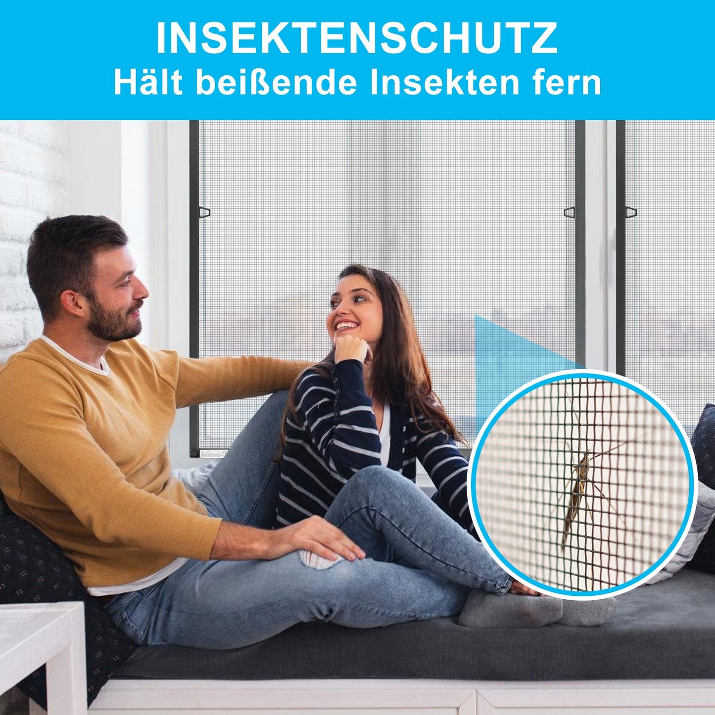 Fliegengitter Fenster Insektenschutz Anthrazit | Brehn