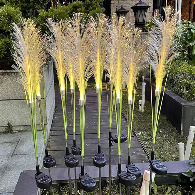 Solarbetriebene Weiden-Gartenleuchte – Bunte LED-Gartenbeleuchtung mit IP65-Wasserschutz