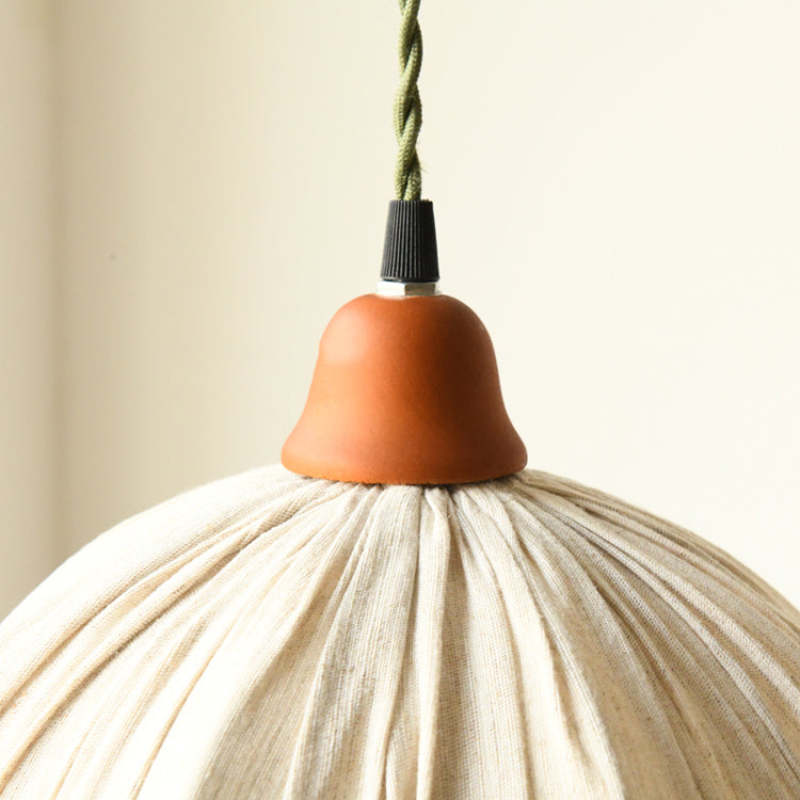 Brehn | EcoChic Pendelleuchte - Stilvolle skandinavische Stoffpendelleuchte