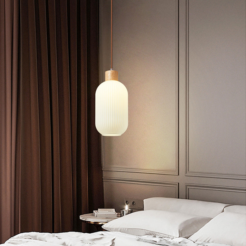 Brehn | VintageLight - Stilvolle Holz- und Glas-Pendelleuchte