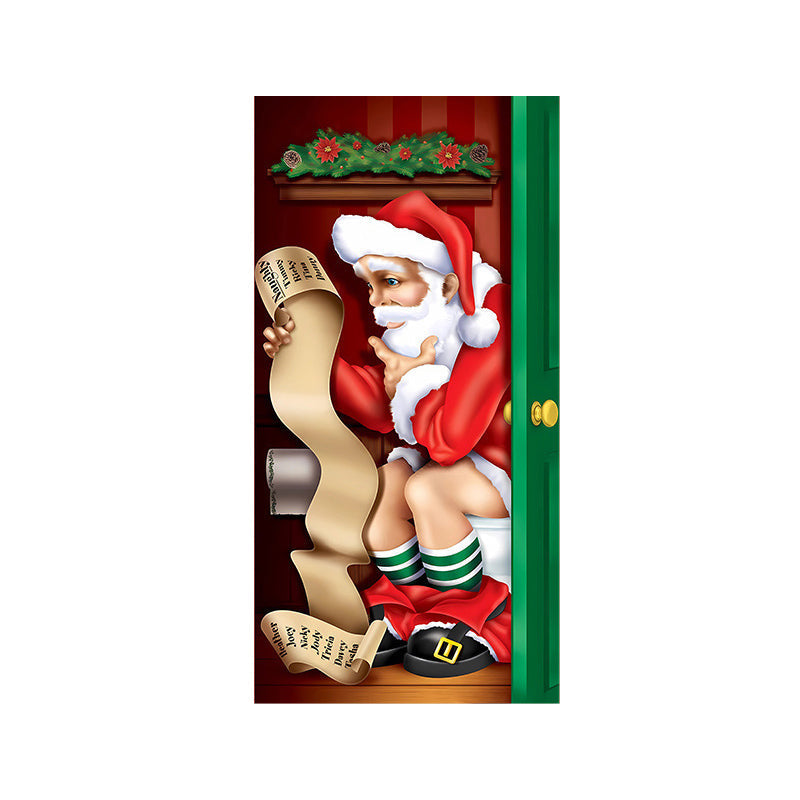 Brehn | Weihnachts Tür Banner, Weihnachtsmann Türabdeckung Feiertagsdekoration
