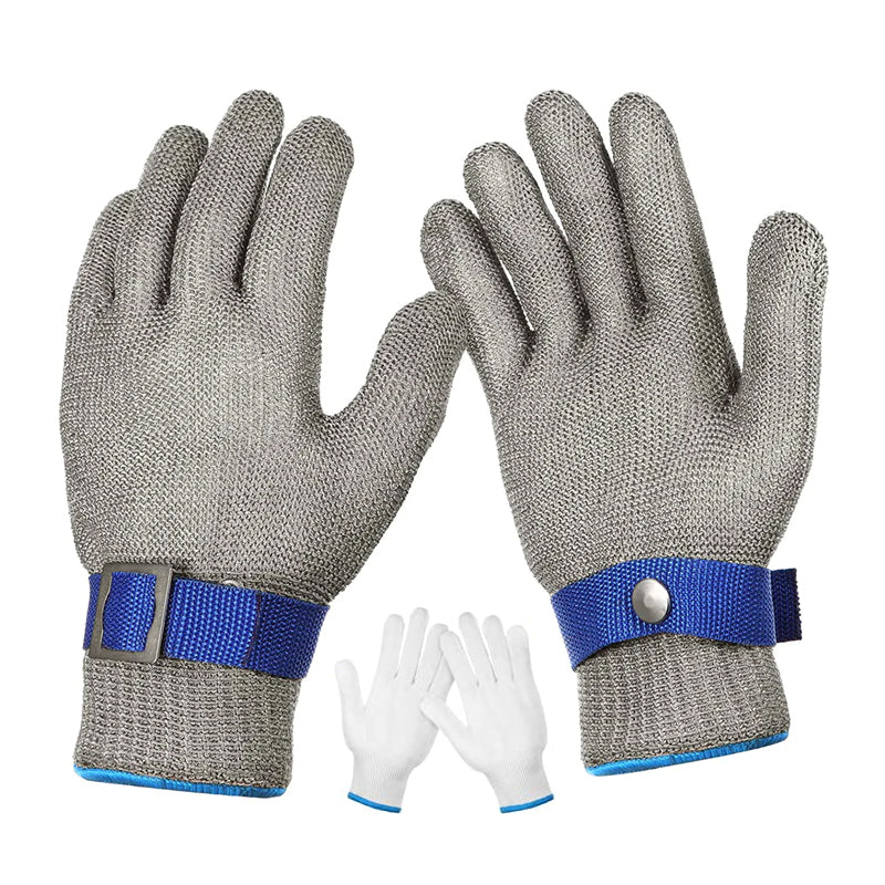 Edelstahl-Mesh-Metall-Labor-Schutzhandschuhe