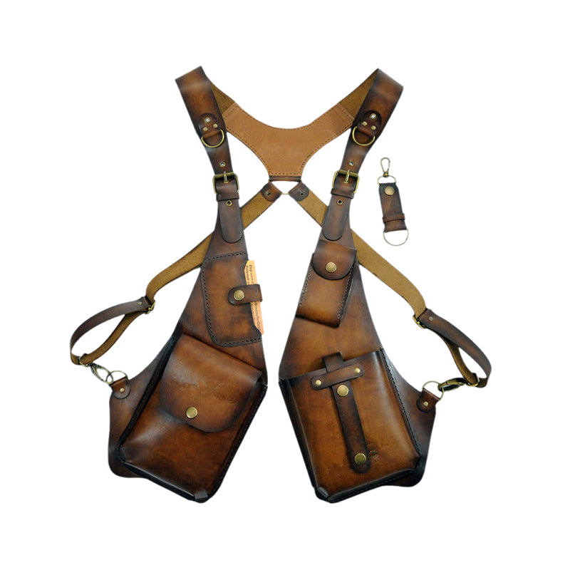 Mittelalterliche Steampunk-Umhängetasche mit Retro-Riemen | Brehn