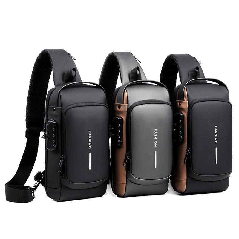 Lässige Multifunktionale Diebstahlsichere Brusttasche für Herren | Brehn