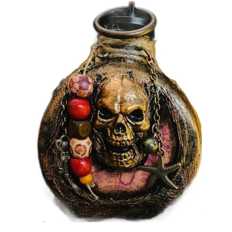 Skull Pirate Rum Flasche aus Harz | Brehn