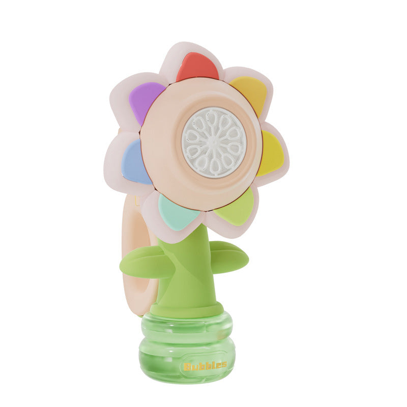Brehn | Sonnenblumenförmiger tragbarer elektrischer Blasenmacher Spielzeug