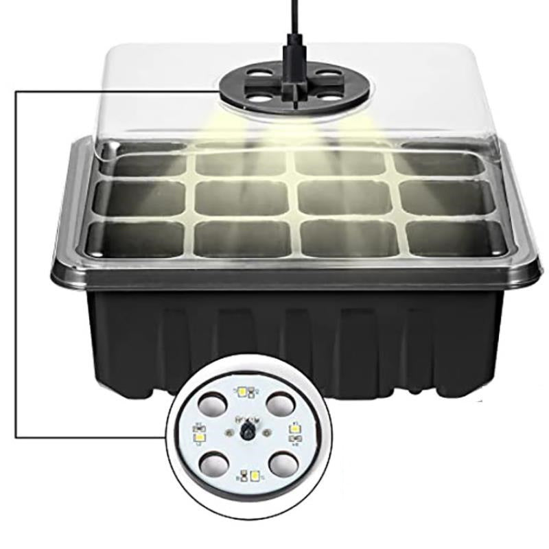 Saatstarter-Schalen mit Pflanzenlicht, 5 Sets | Brehn