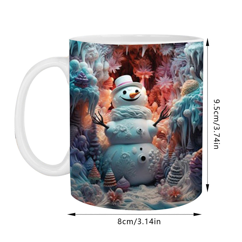 Brehn | 3D Weihnachts-Schneemann Becher