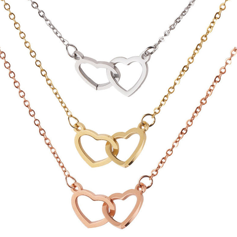 Brehn | Herz Necklace mit drehbarer Rosen Geschenkbox