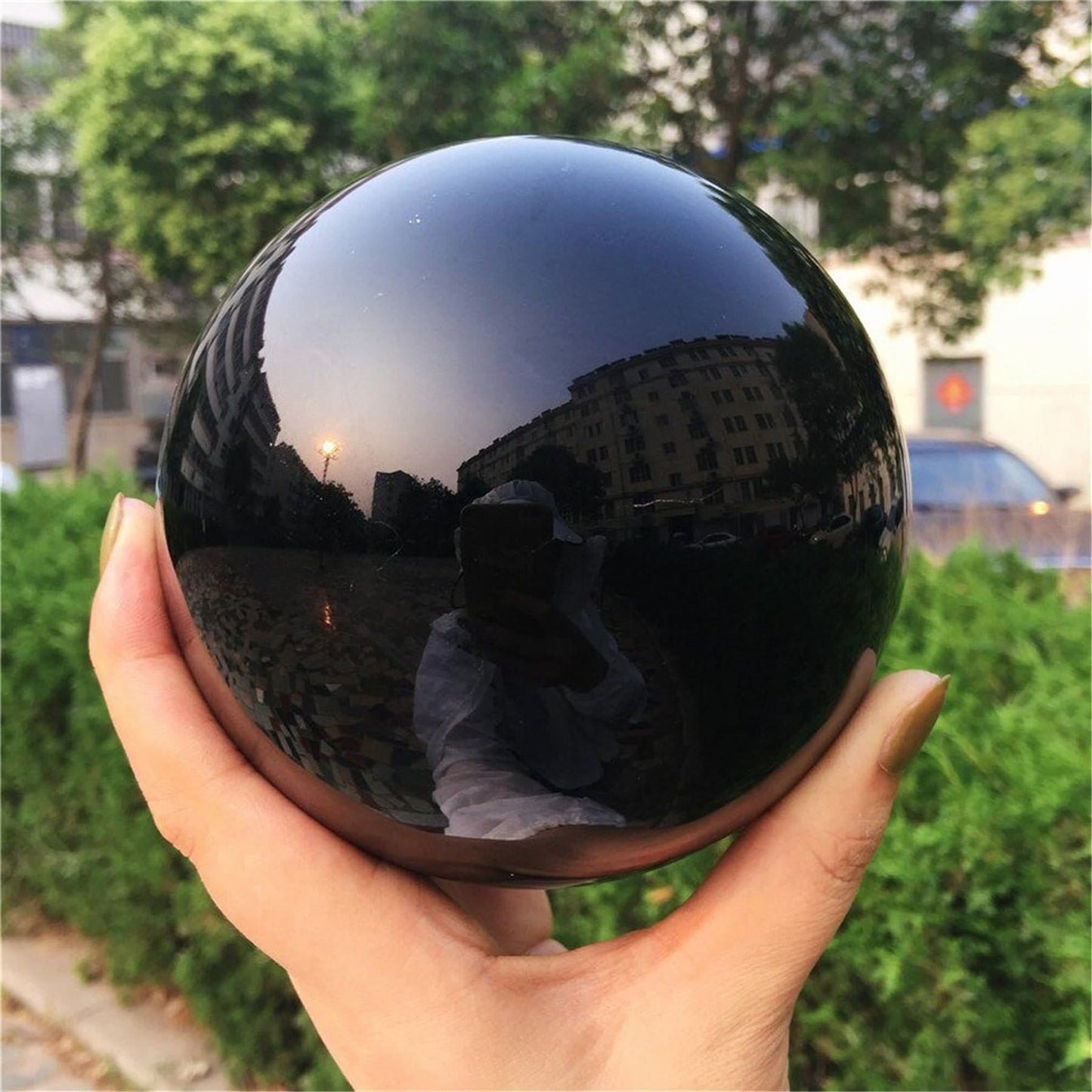 Brehn | Obsidian Kristallkugel Dekoration