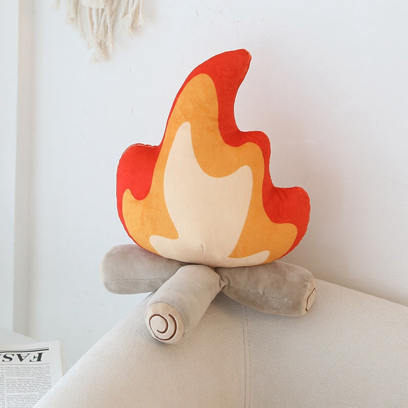 Brehn | Feuer Plüsch Dekokissen