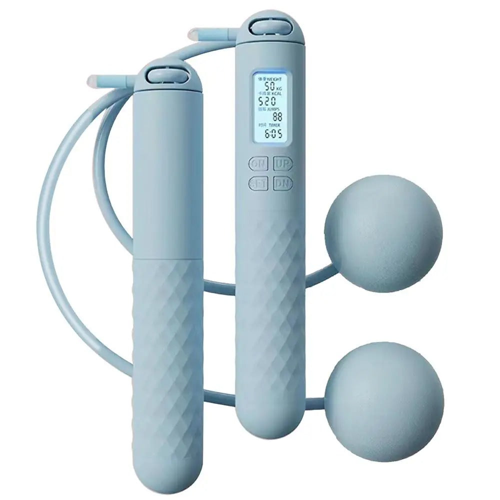 Kabelloses Springseil mit Zähler – Beschwerte Griffe für Home-Cardio-Workouts | Brehn